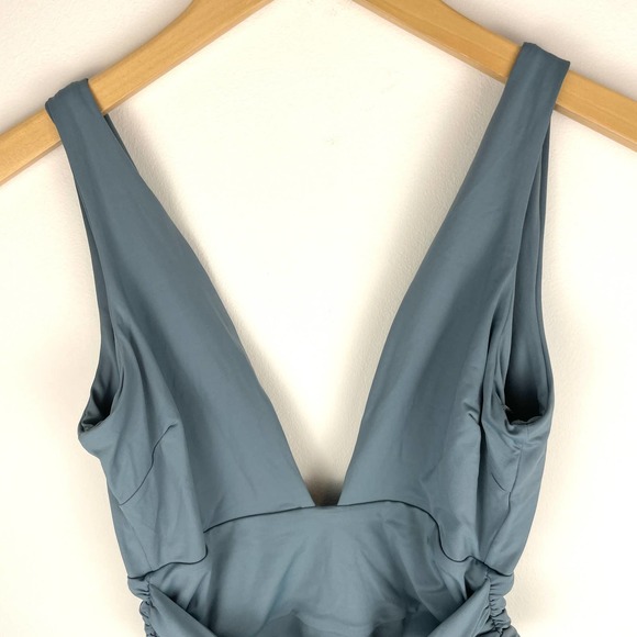 L*SPACE X Hanna Montazami Penelope One Piece Swimsuit Slated Glass Small New - Picture 6 of 15